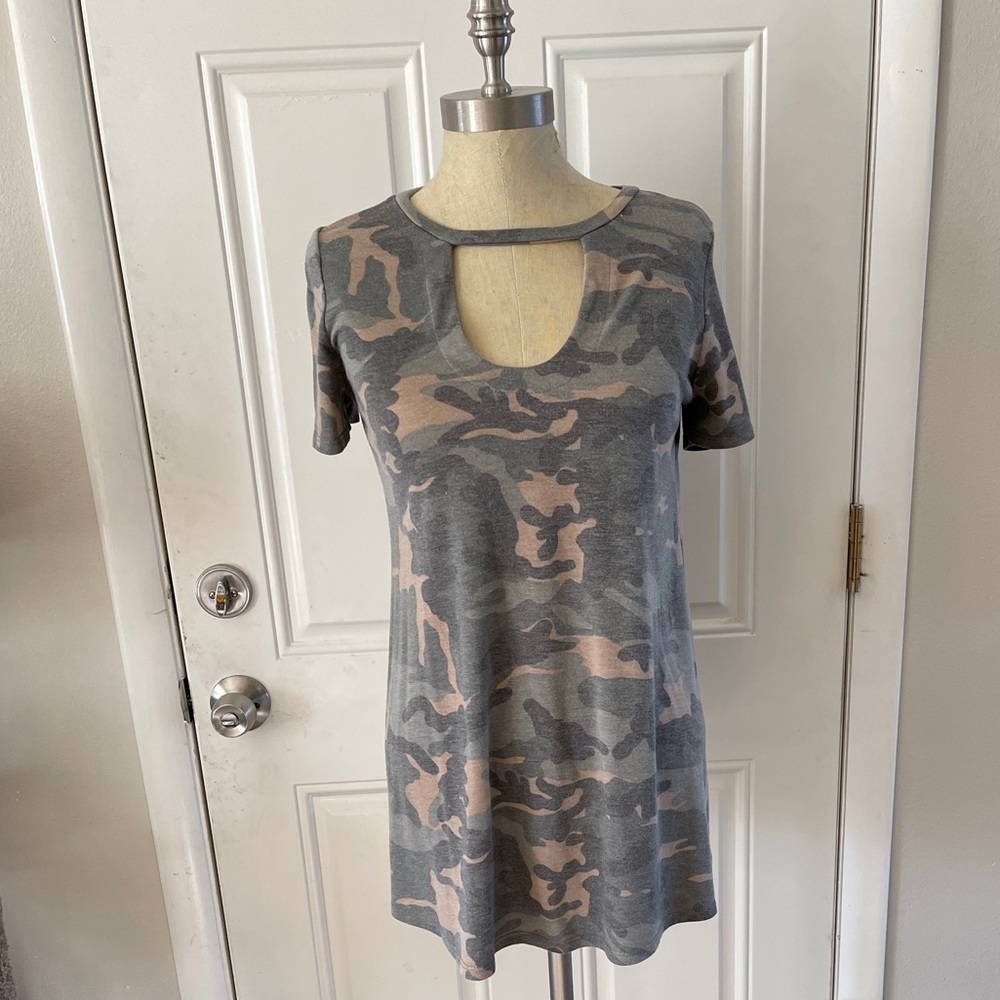 Altar’d State Vintage Camo Tunic Tee